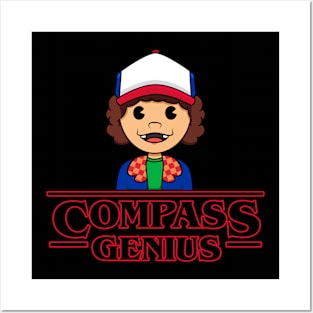 DUSTIN the Compass Genius Posters and Art